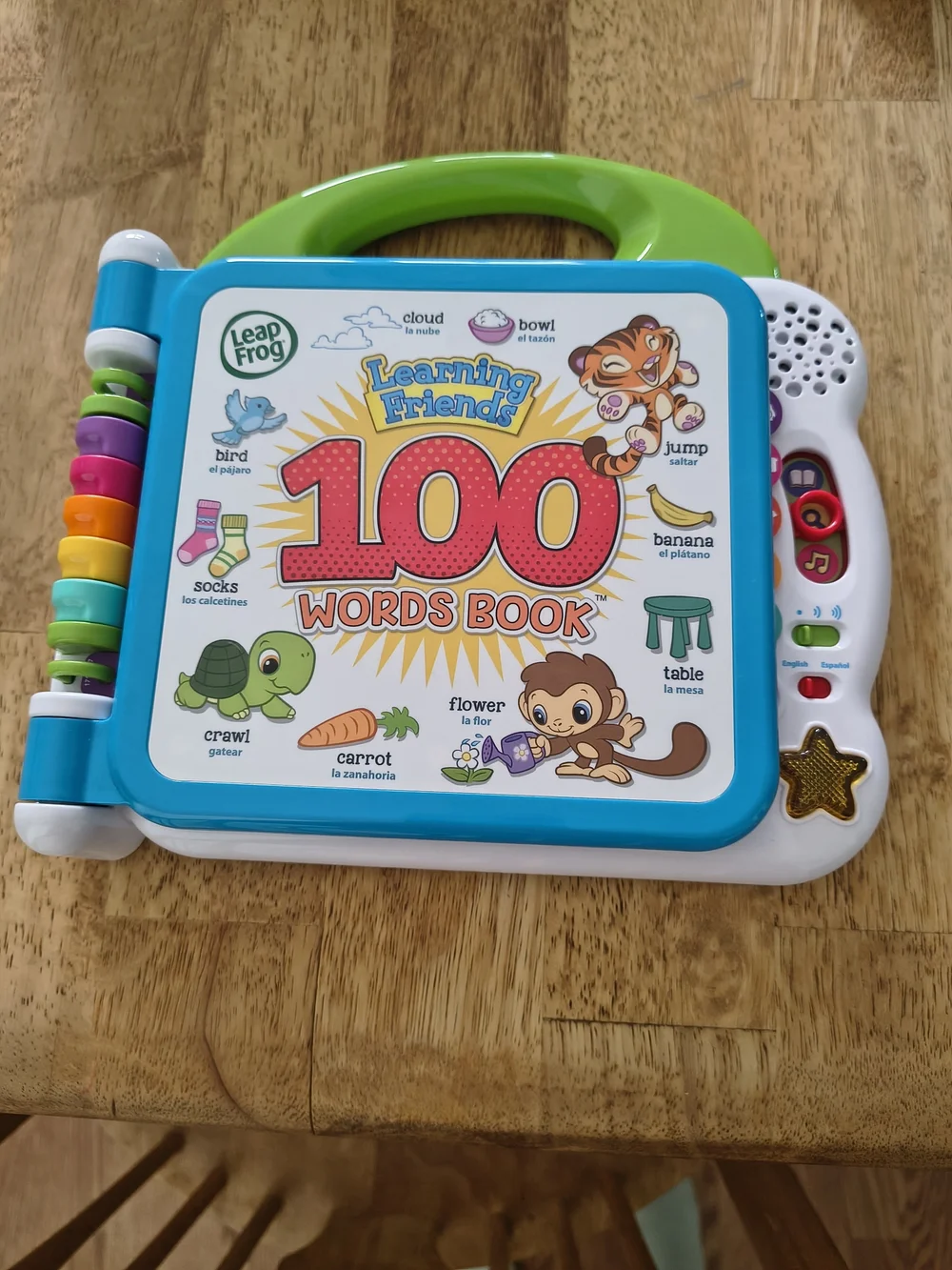 Learning Friends 100 Words Book - Blue/Green
